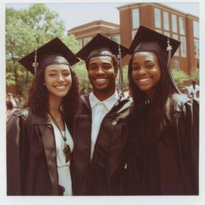 group diverse students celebrating graduation university campus 1308175 32269